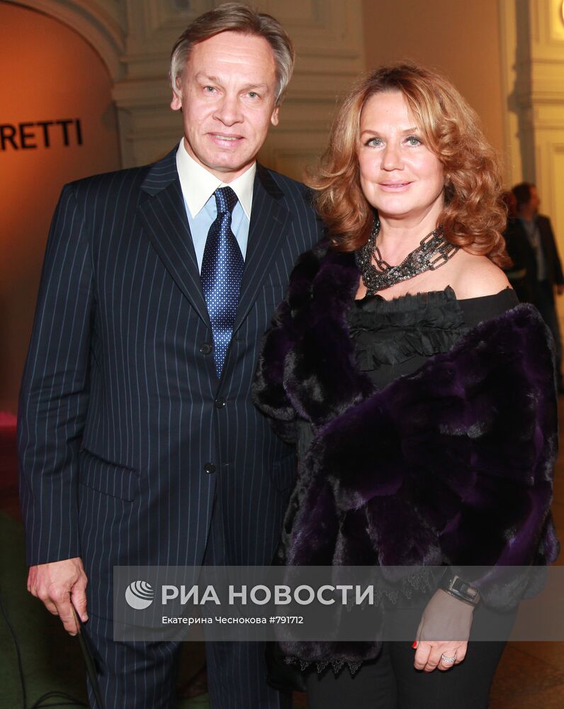 Алексей Пушков с супругой