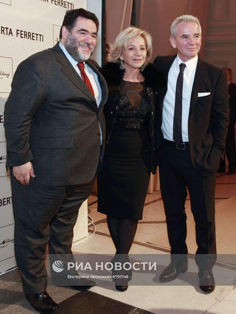 Альберта Феретти с супругом и Михаил Куснирович