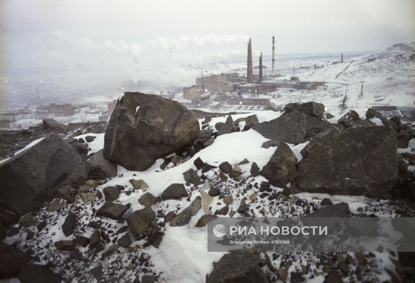 Панорама Норильского горно-металлургического комбината