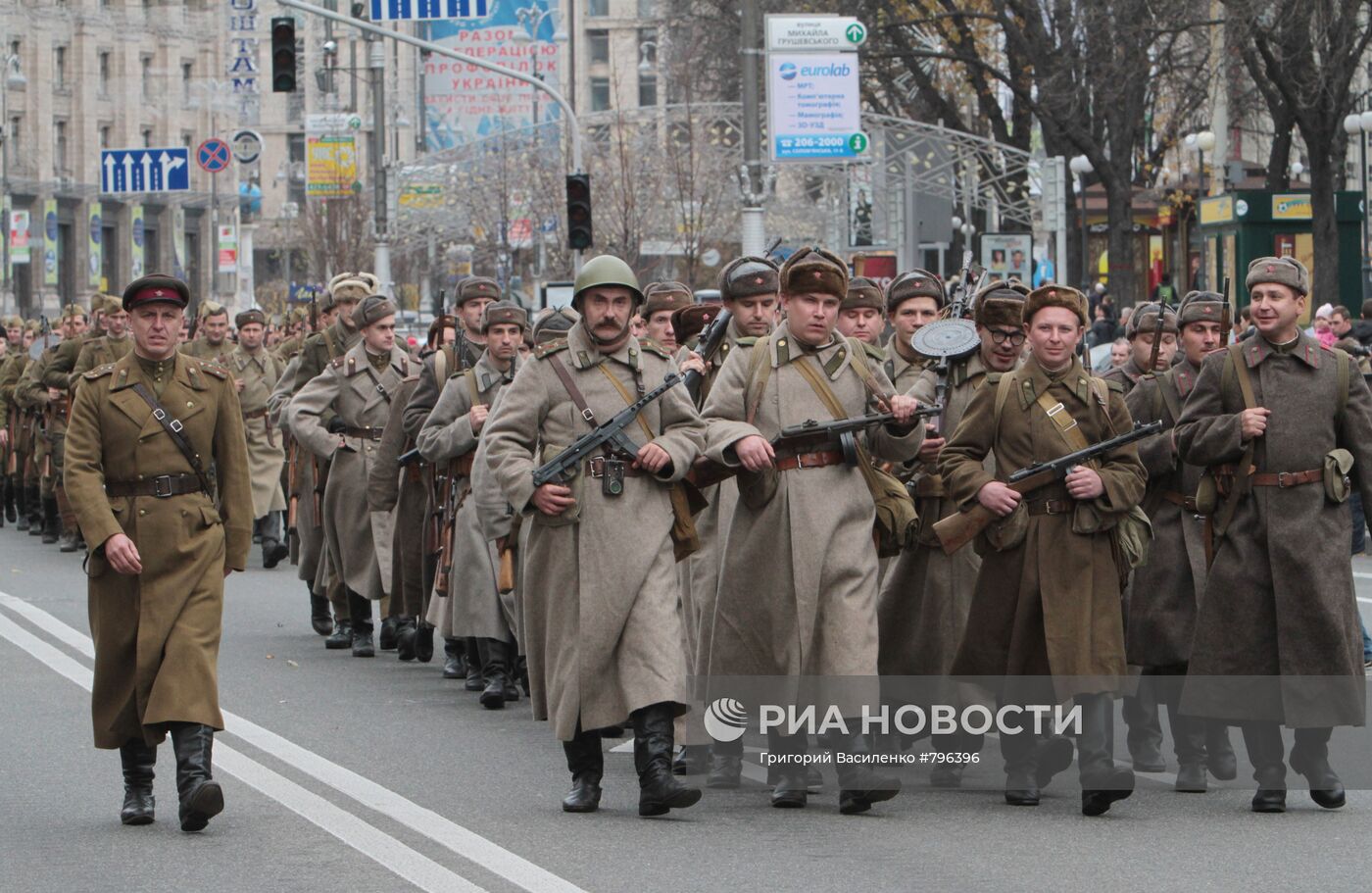 Празднование 67-годовщины освобождения Киева от фашистов