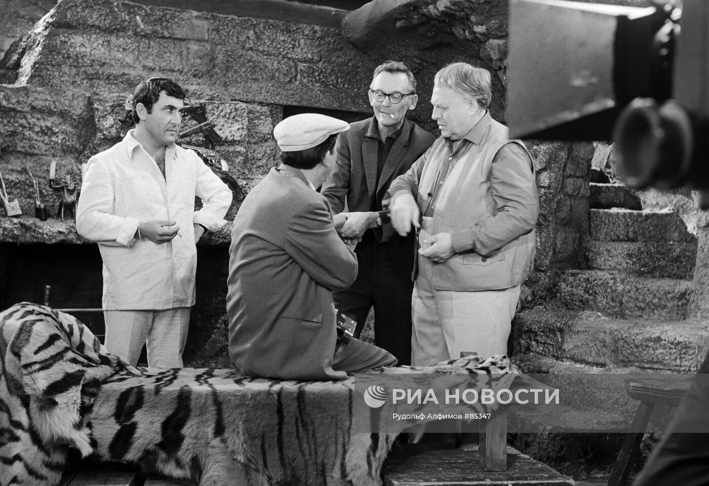 Съемки фильма "Бриллиантовая рука"