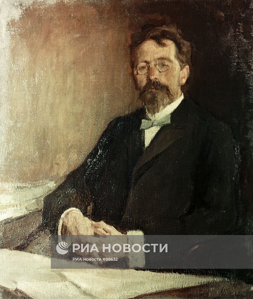 Портрет писателя Антона Чехова работы художника Николая Ульянова