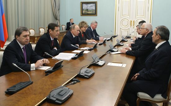 Встреча Владимира Путина и Вацлава Клауса в Москве