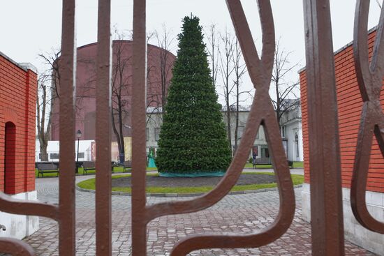 Новогодние елки появились на улицах Москвы