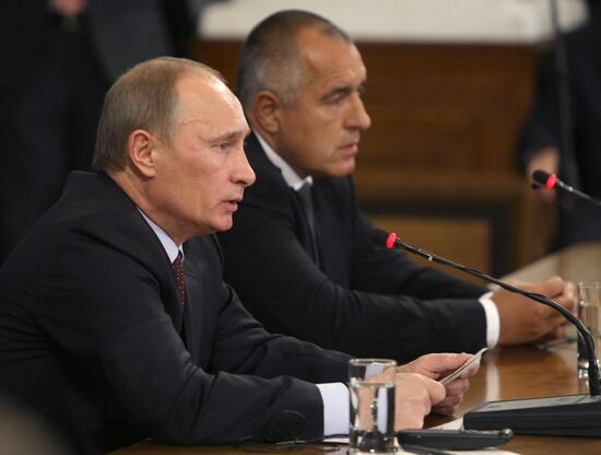 Пресс-конференция Владимира Путина и Бойко Борисова