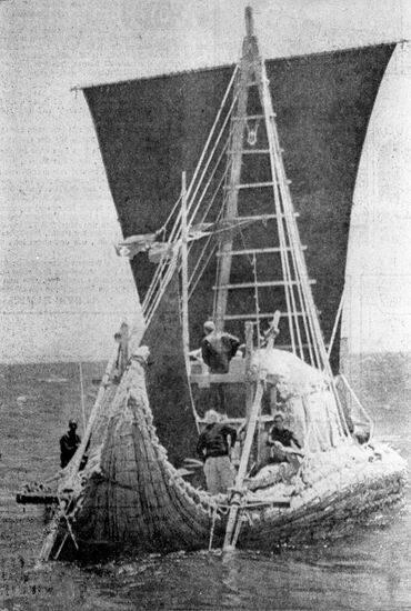Экспедиция на папирусной лодке "Ра-1" по Атлантическому океану