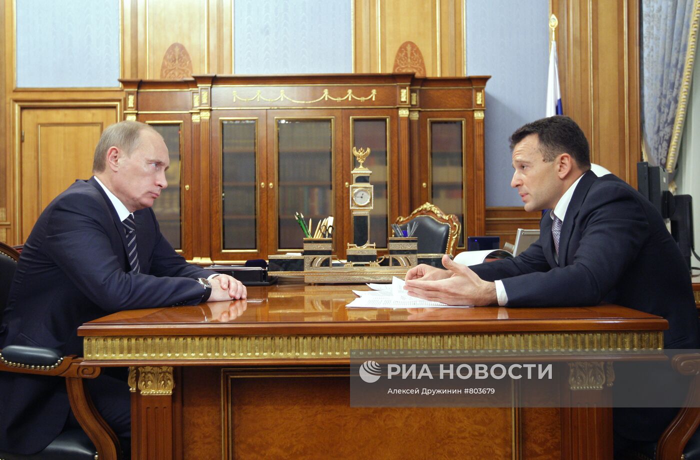 Встреча Владимира Путина с Василием Якеменко