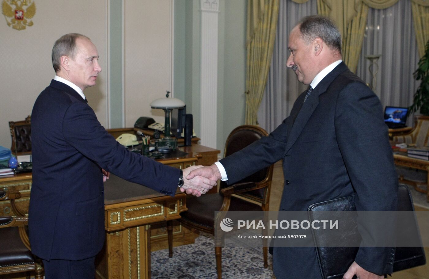 Встреча Владимира Путина с Владимиром Дмитриевым