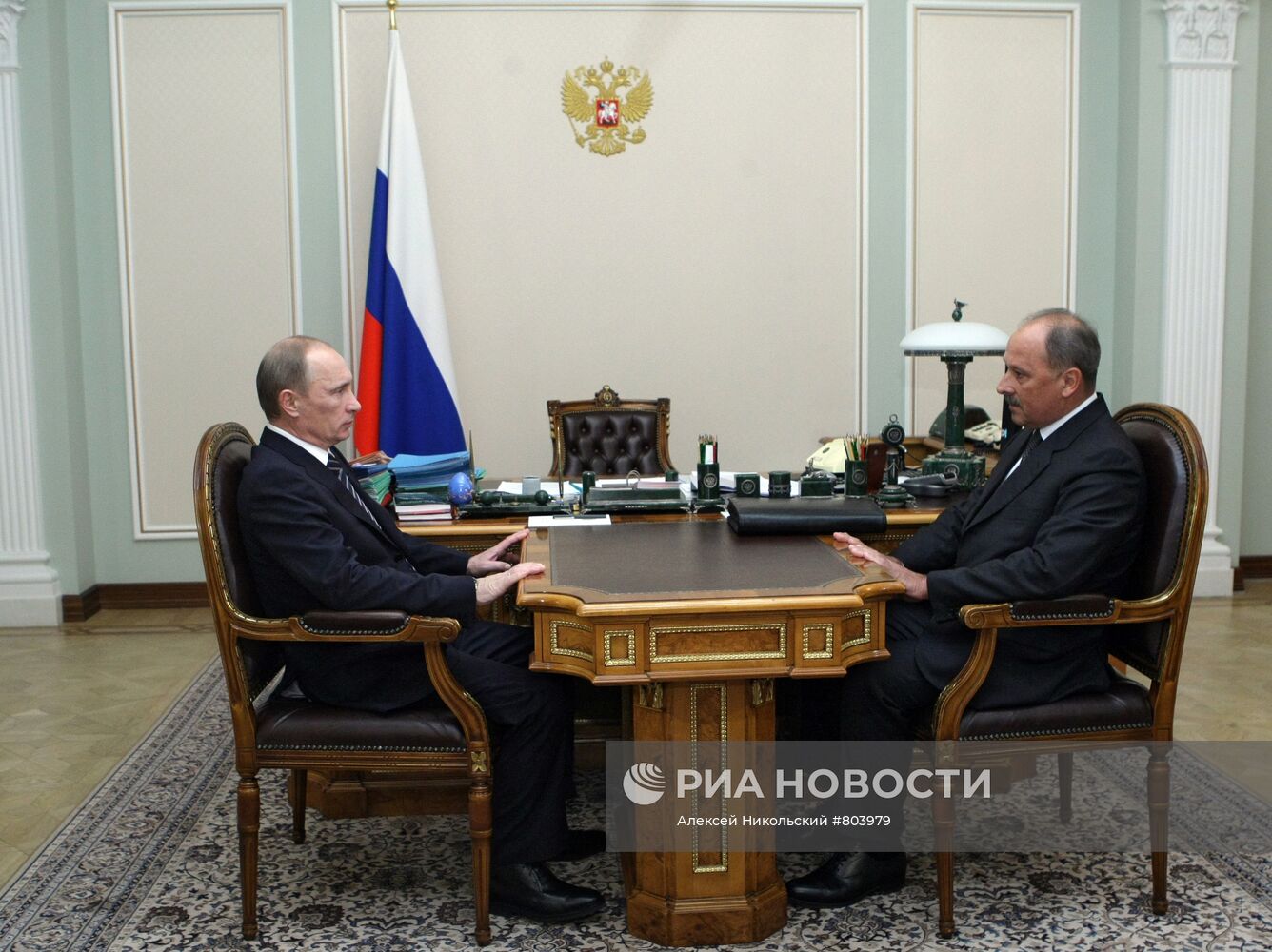 Встреча Владимира Путина с Владимиром Дмитриевым