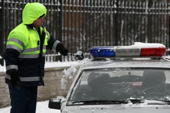 Снегопад в Санкт-Петербурге