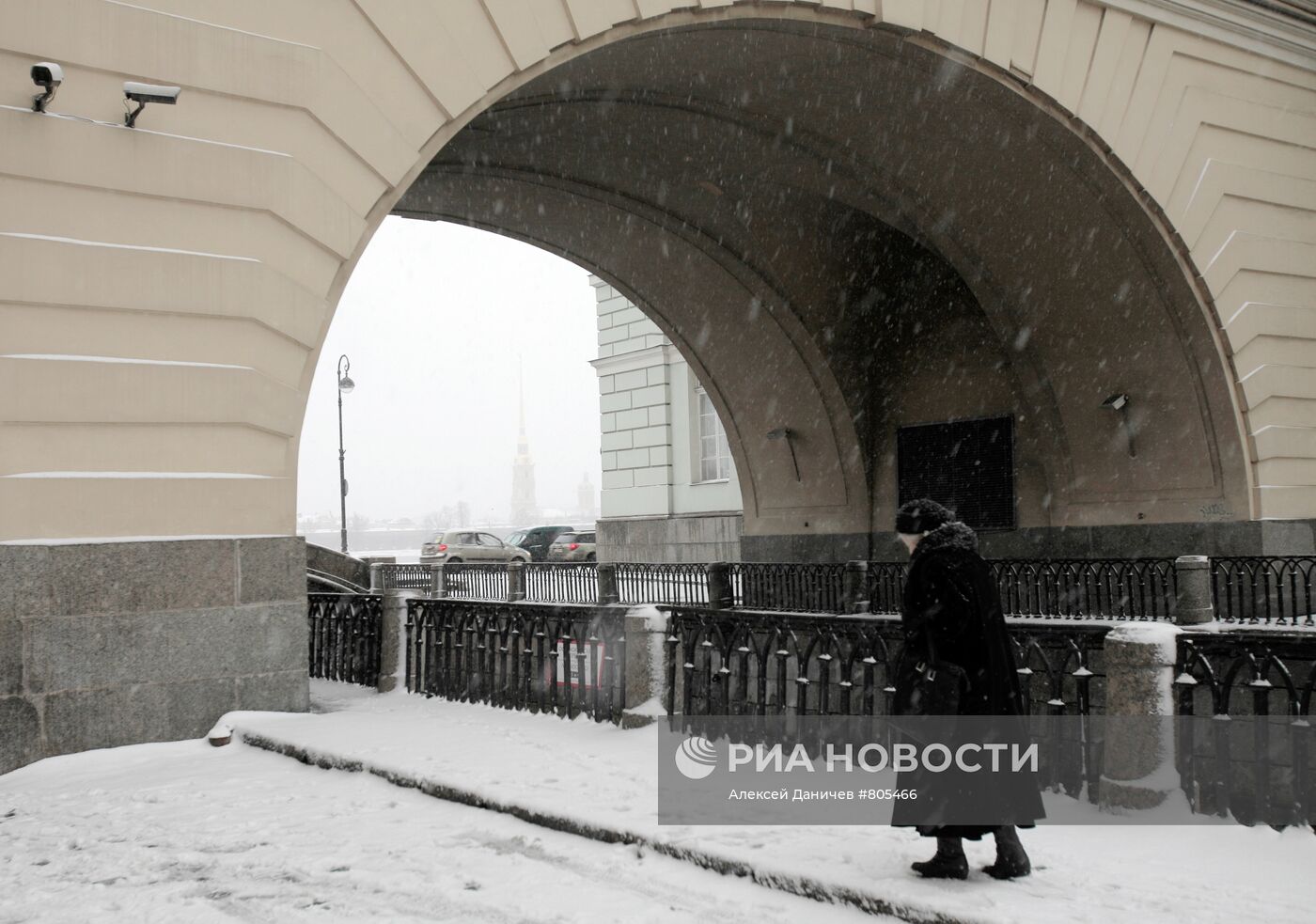 Снегопад в Санкт-Петербурге