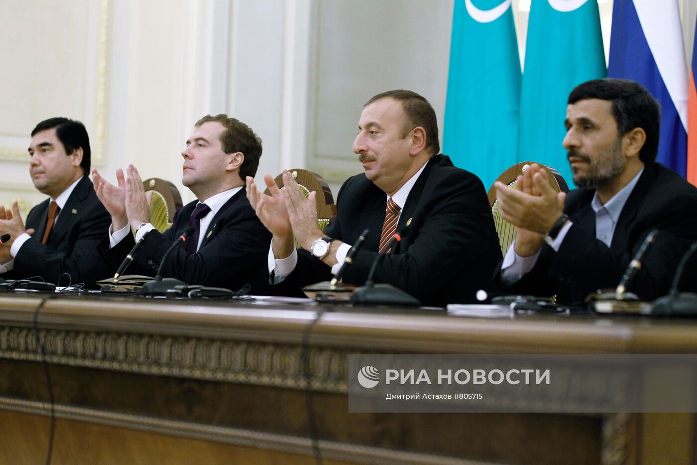 Дмитрий Медведев на саммите Прикаспийских стран в Баку