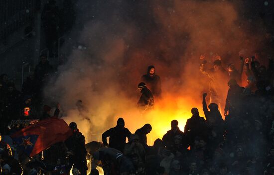 Болельщики ЦСКА