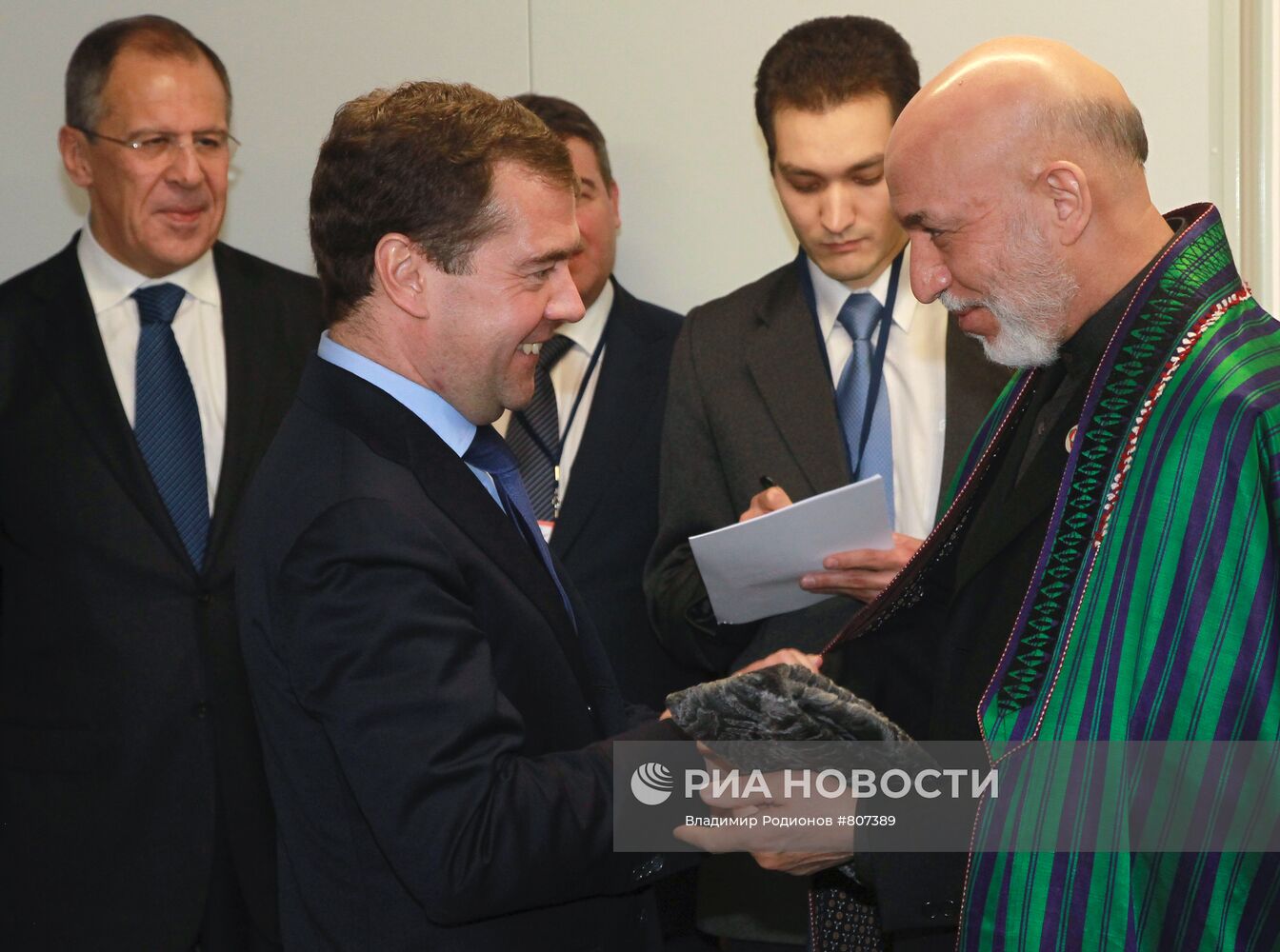 Д.Медведев и Х.Карзай