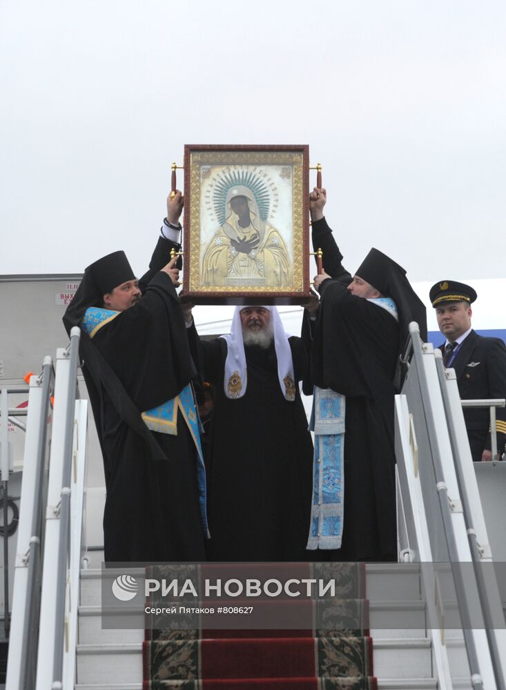 Патриарх Московский и всея Руси Кирилл прибыл в Киев