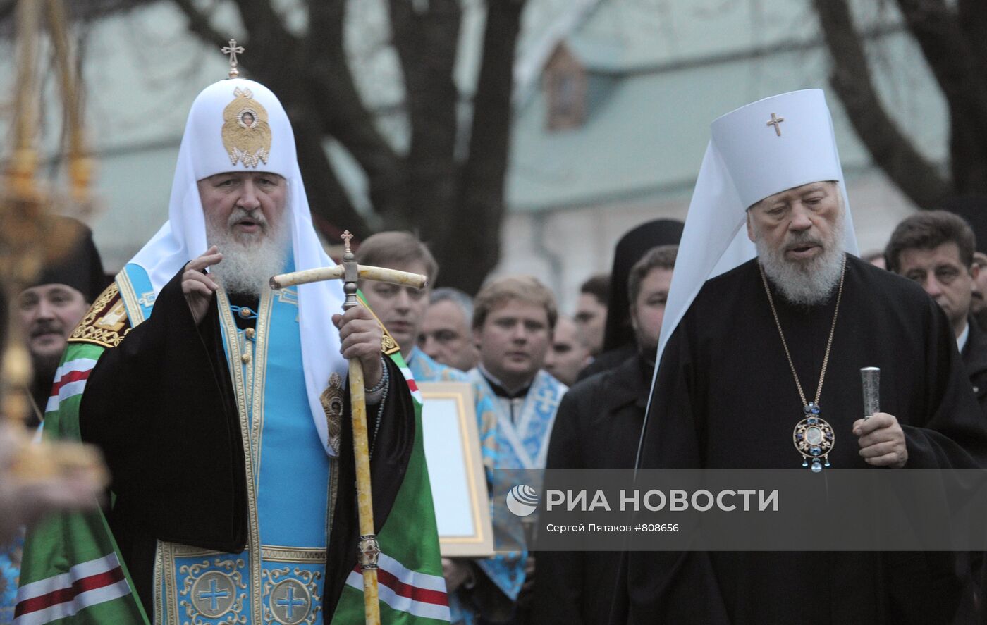 Патриарх Московский и всея Руси Кирилл прибыл в Киев