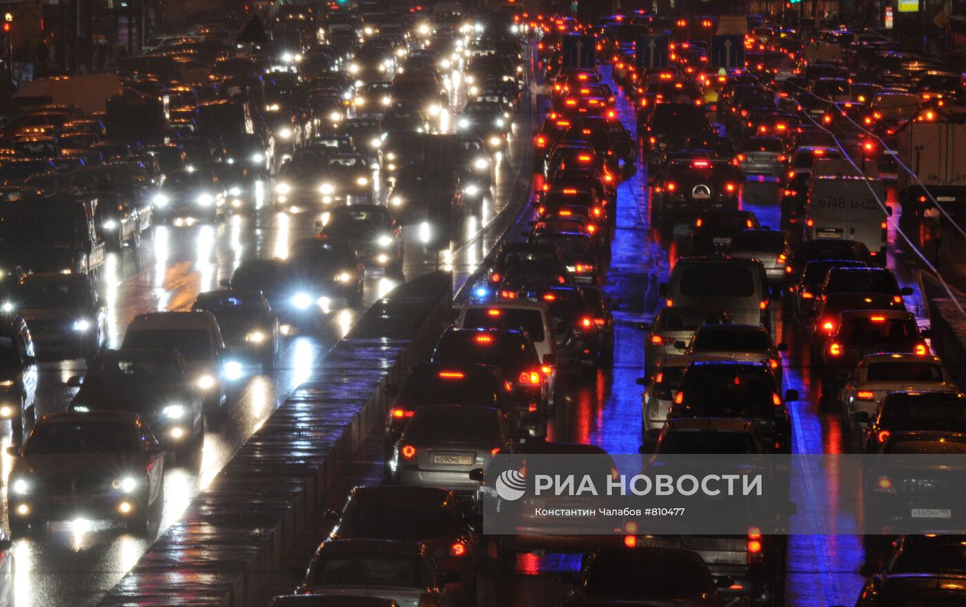 Автомобильные пробки в Москве