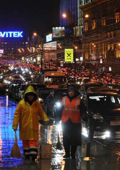 Автомобильные пробки в Москве