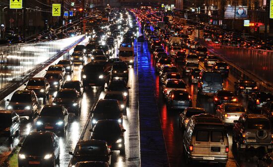 Автомобильные пробки в Москве