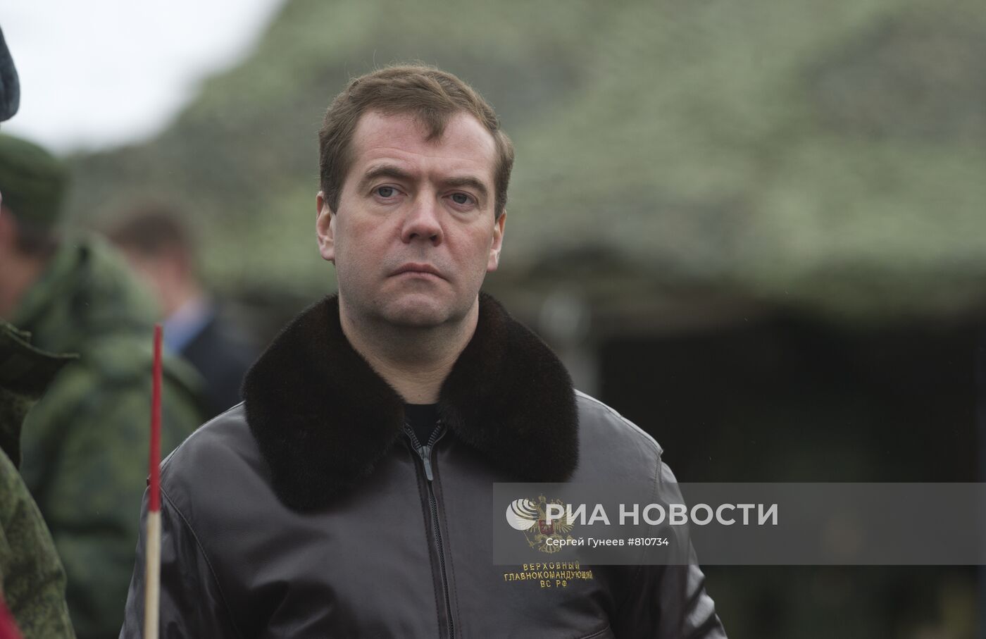 Д.Медведев на военном полигоне