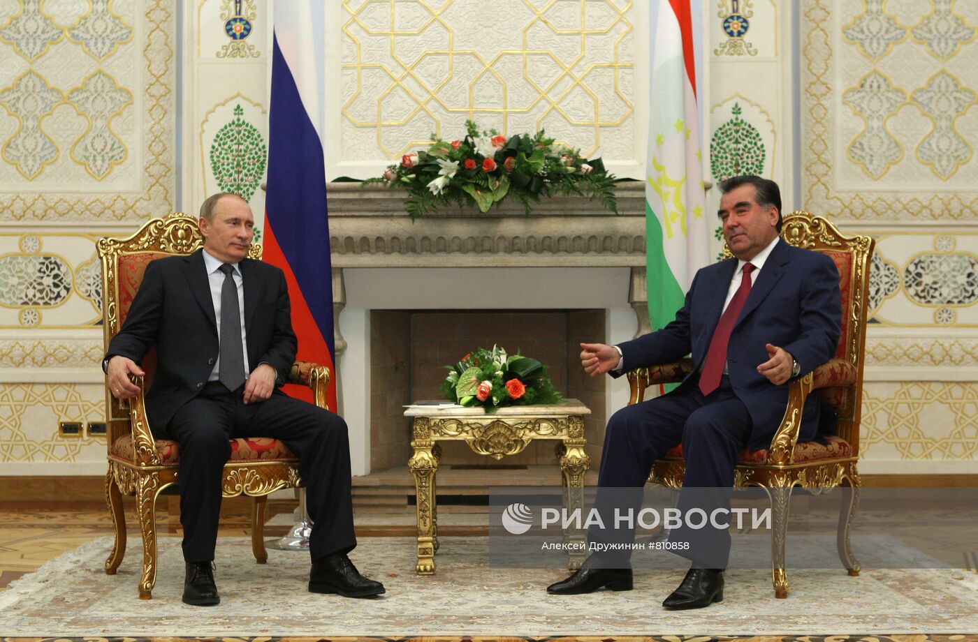 Встреча Владимира Путина и Эмомали Рахмона