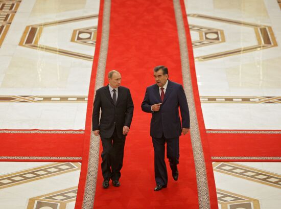 Встреча Владимира Путина и Эмомали Рахмона