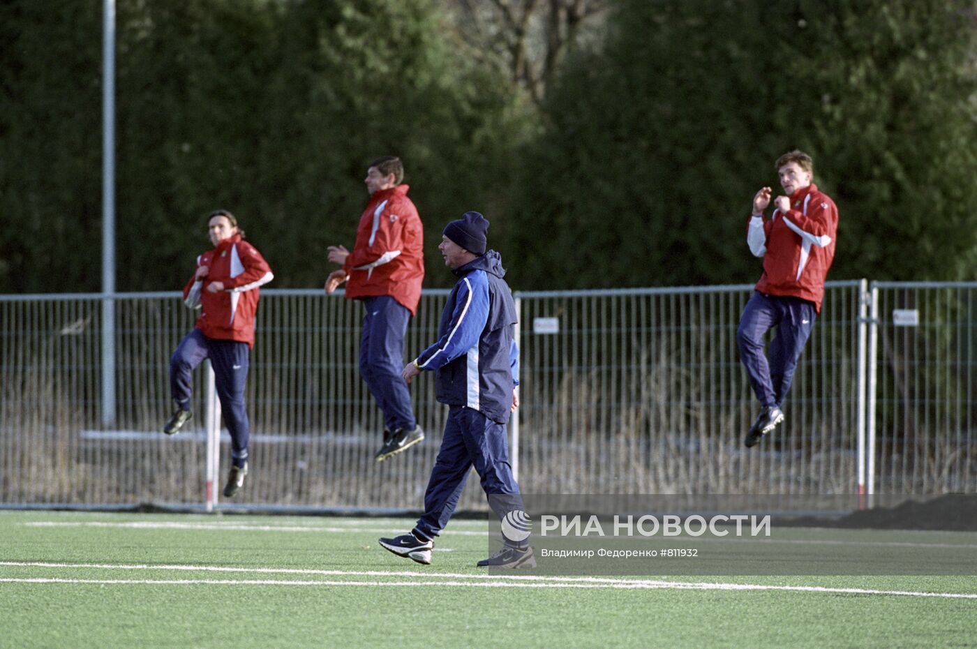 Тренировка сборной команды России по футболу