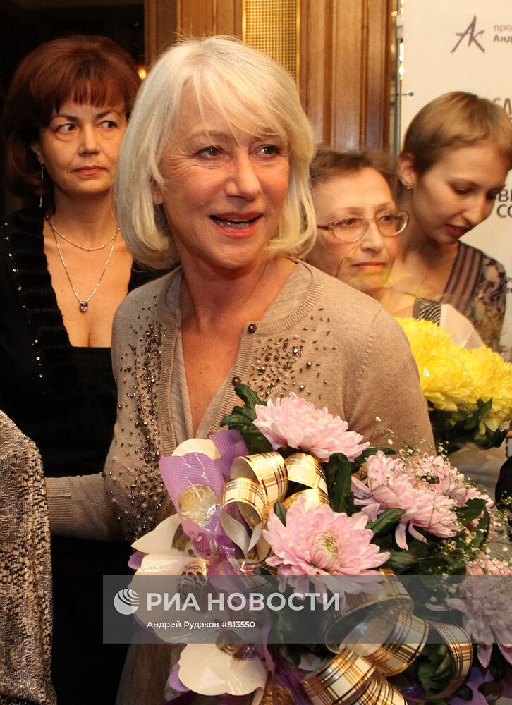 Голливудская актриса Хелен Миррен в Москве