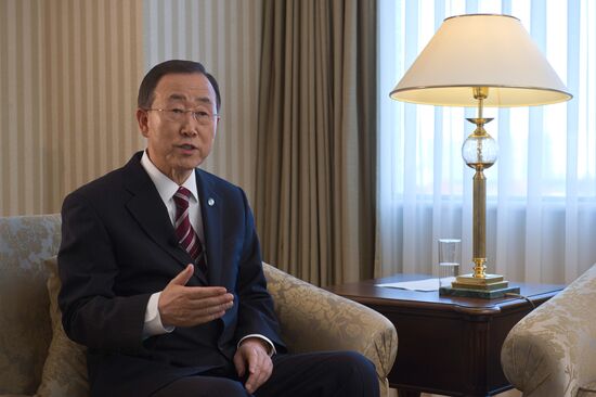 Интервью генерального секретаря ООН Пан Ги Муна