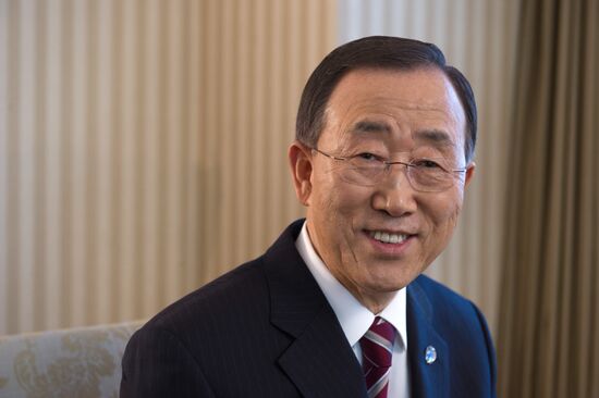 Интервью генерального секретаря ООН Пан Ги Муна