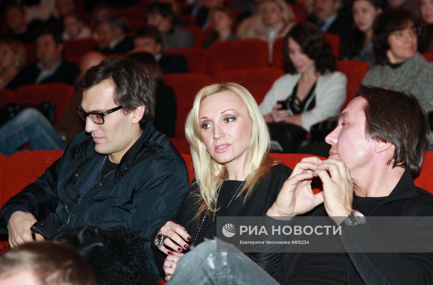 Кристина Орбакайте с супругом Михаилом и Ренат Давлетьяров