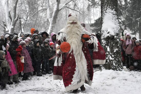 Традиционные игры Дедов Морозов в Карелии