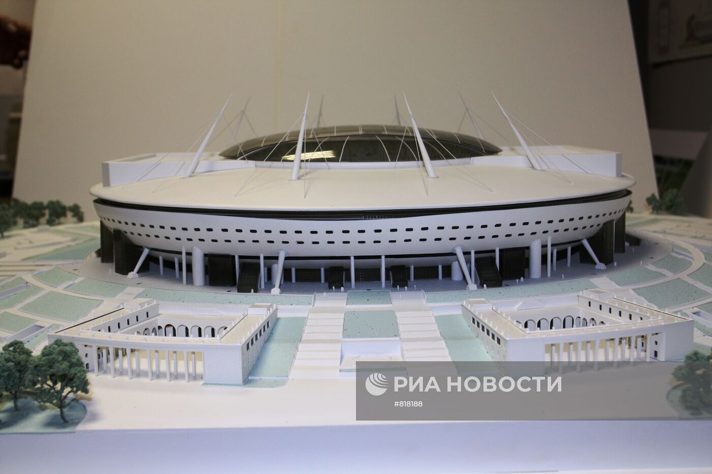 Макет нового стадиона "Зенит"