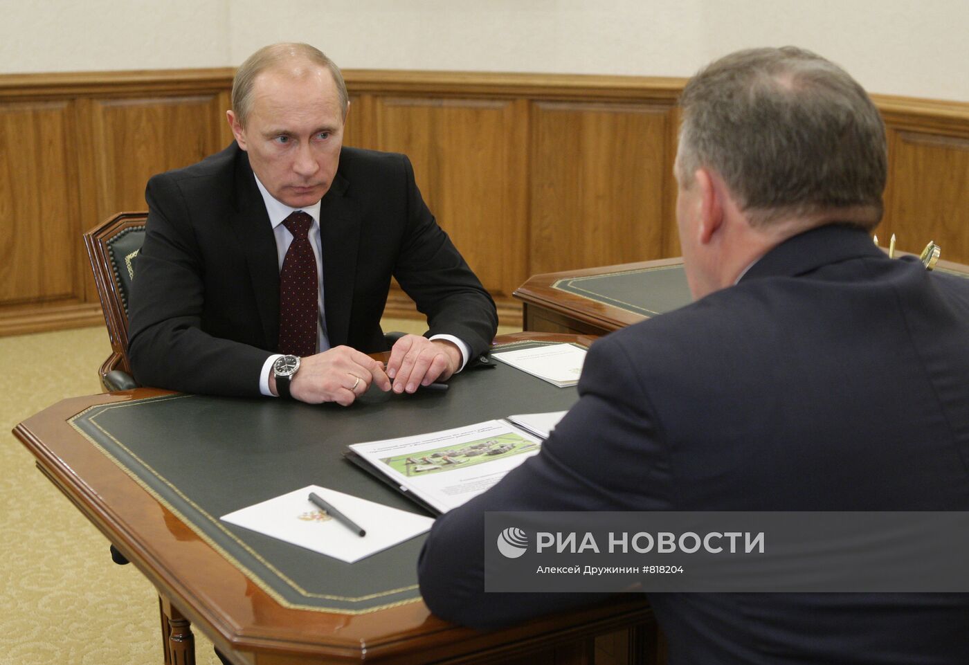 Встреча Владимира Путина с Вячеславом Шпортом