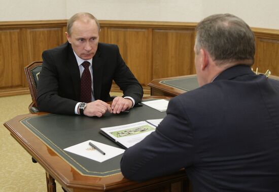Встреча Владимира Путина с Вячеславом Шпортом
