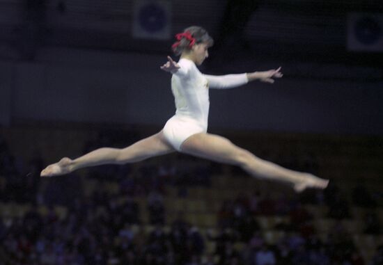 Советская гимнастка Ольга Корбут