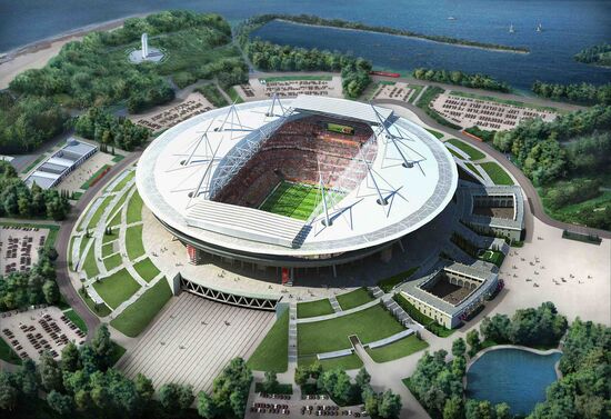 Макет стадиона в Санкт-Петербурге к ЧМ по футболу 2018 года