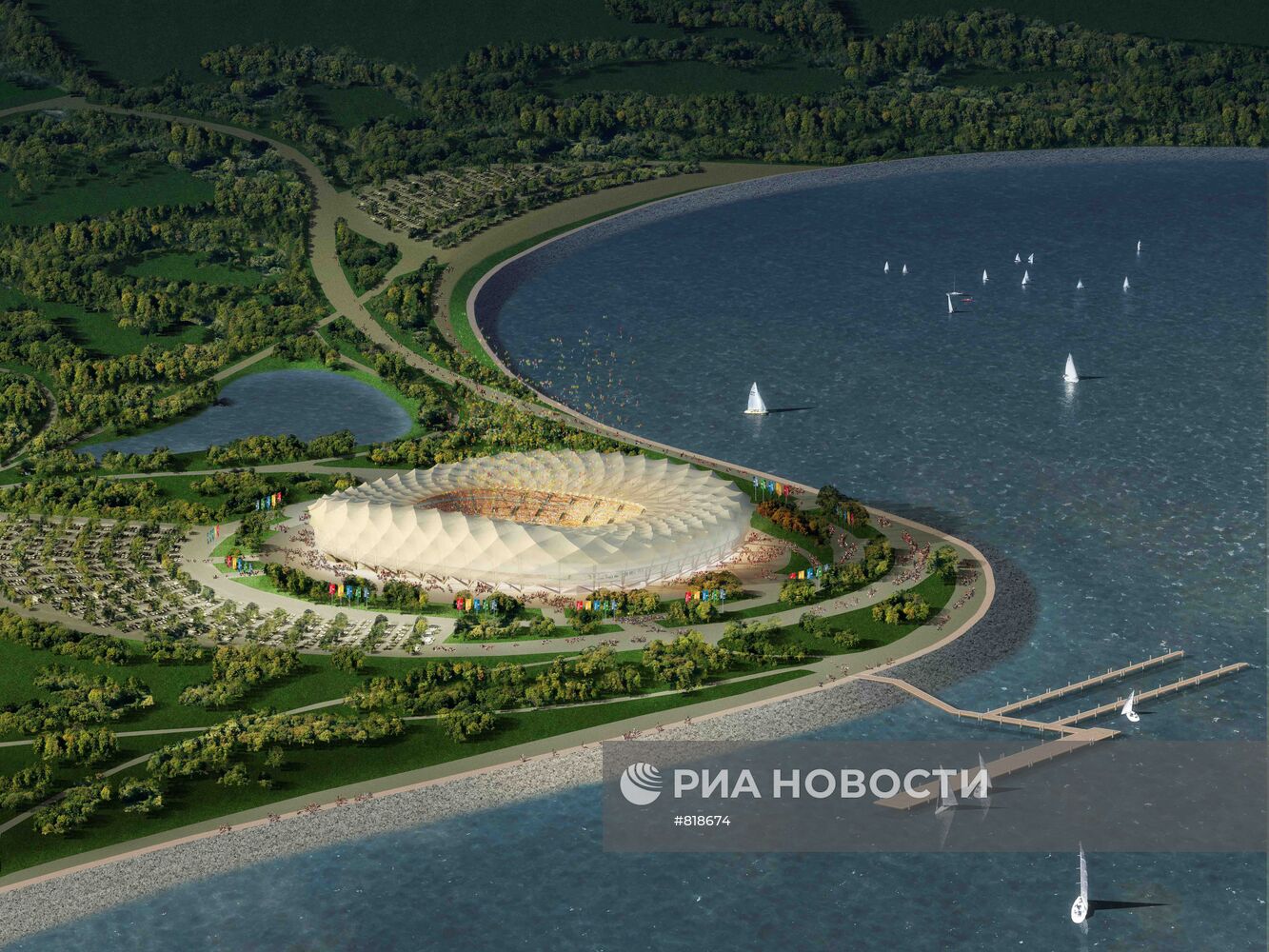 Макет стадиона в Краснодаре к ЧМ по футболу 2018 года