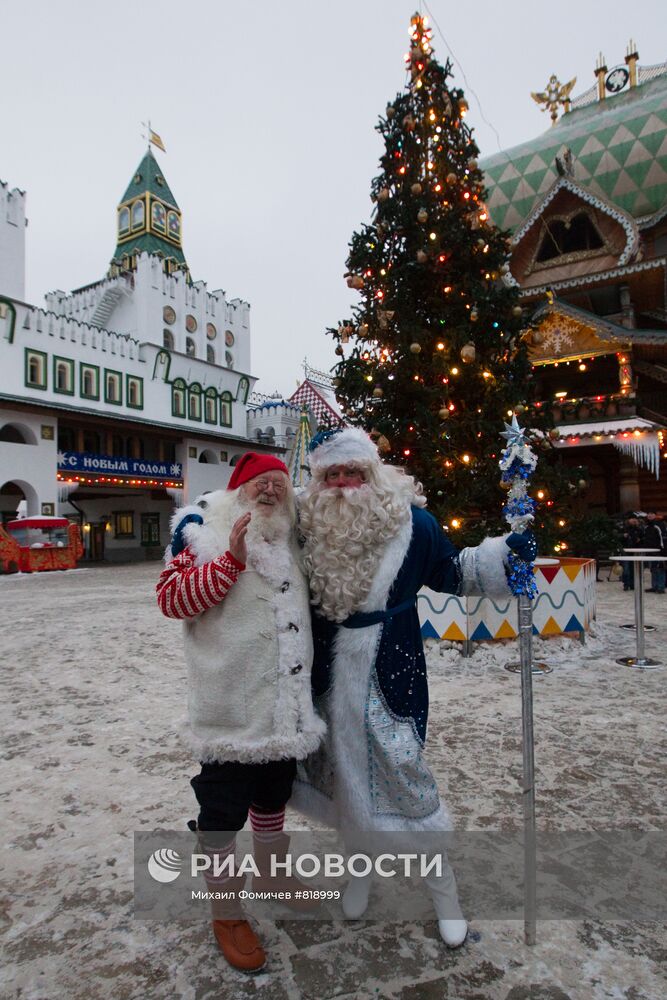 Российский Дед Мороз и норвежский Юлениссен