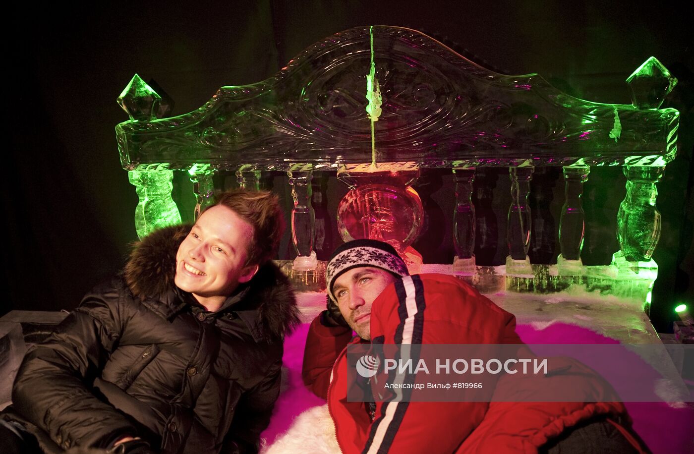 Открытие музея льда в парке "Сокольники" в Москве