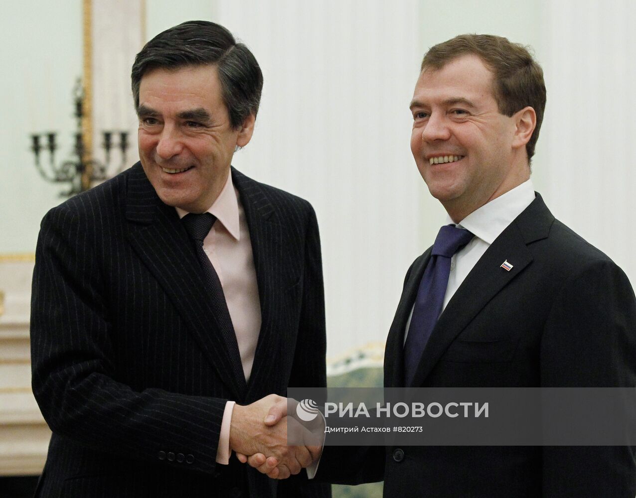 Встреча Дмитрия Медведева и Франсуа Фийона