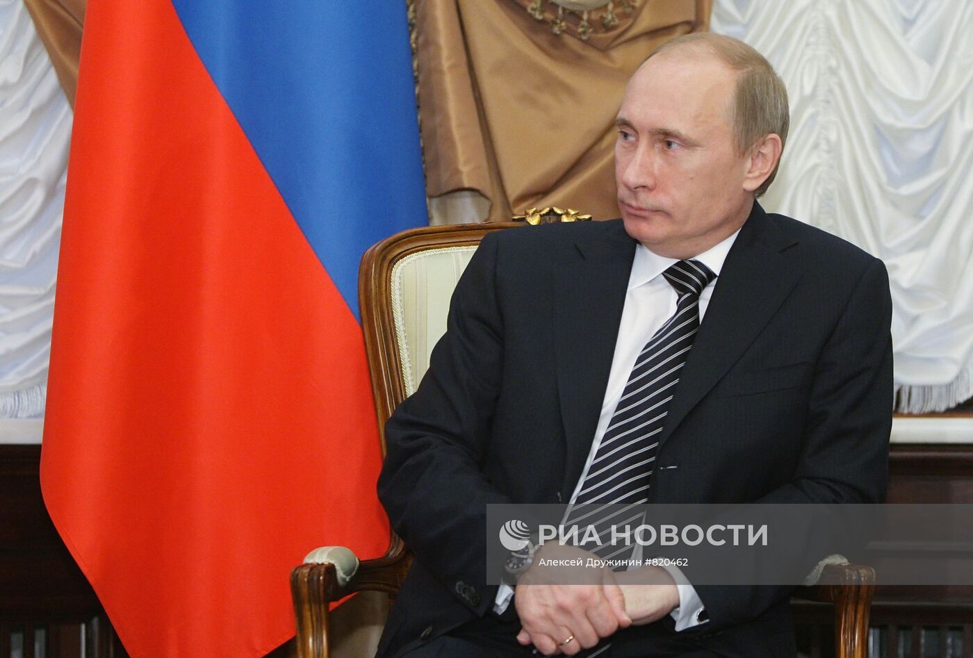 Встреча Владимира Путина и Франсуа Фийона в Москве