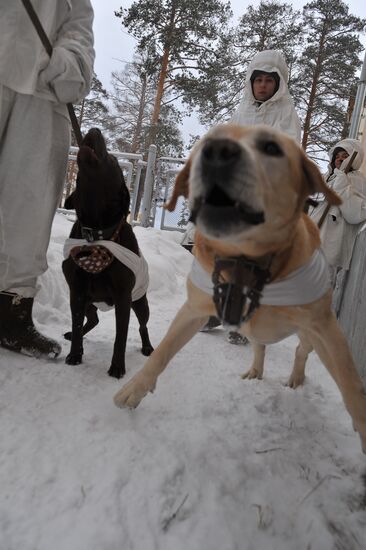 Учения антитеррористических подразделений ЦВО