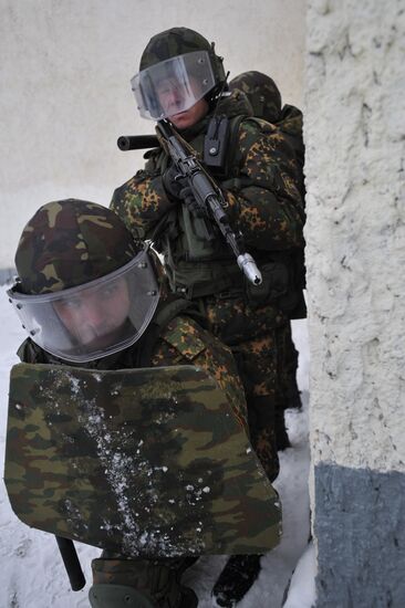 Учения антитеррористических подразделений ЦВО