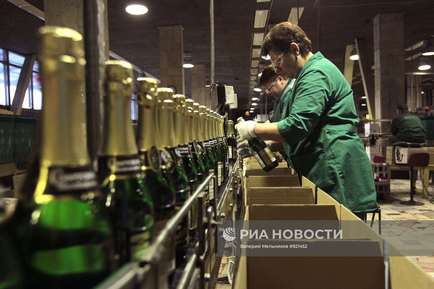 Производство шампанского на Московском комбинате шампанских вин