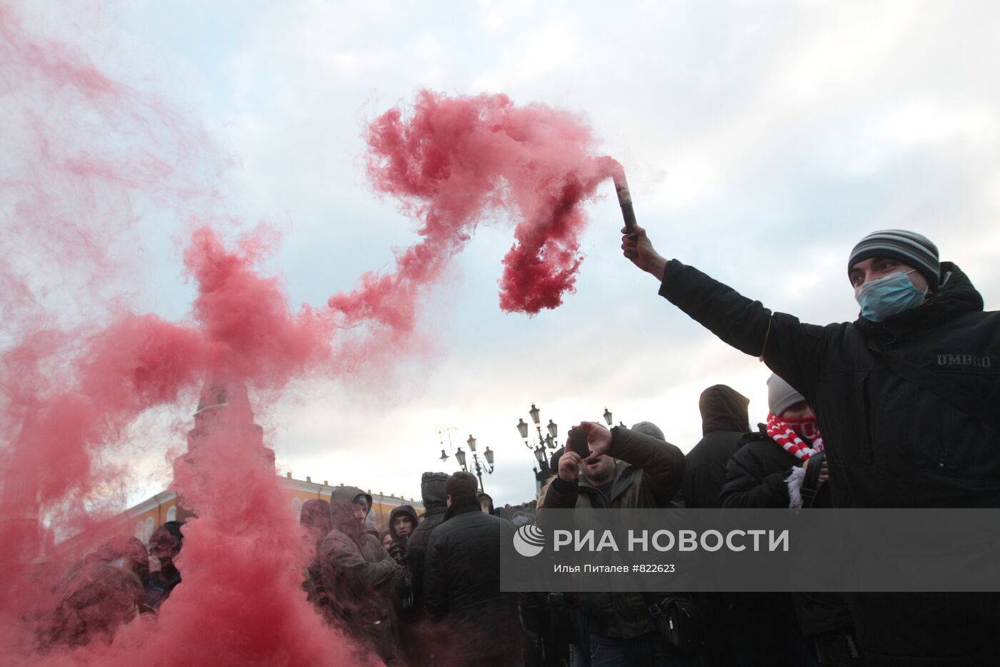 Акция на Манежной площади в память об убитом Егоре Свиридове