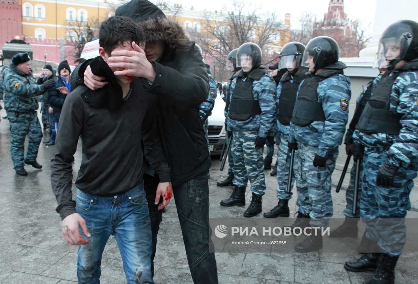 Акция на Манежной площади в память об убитом Егоре Свиридове