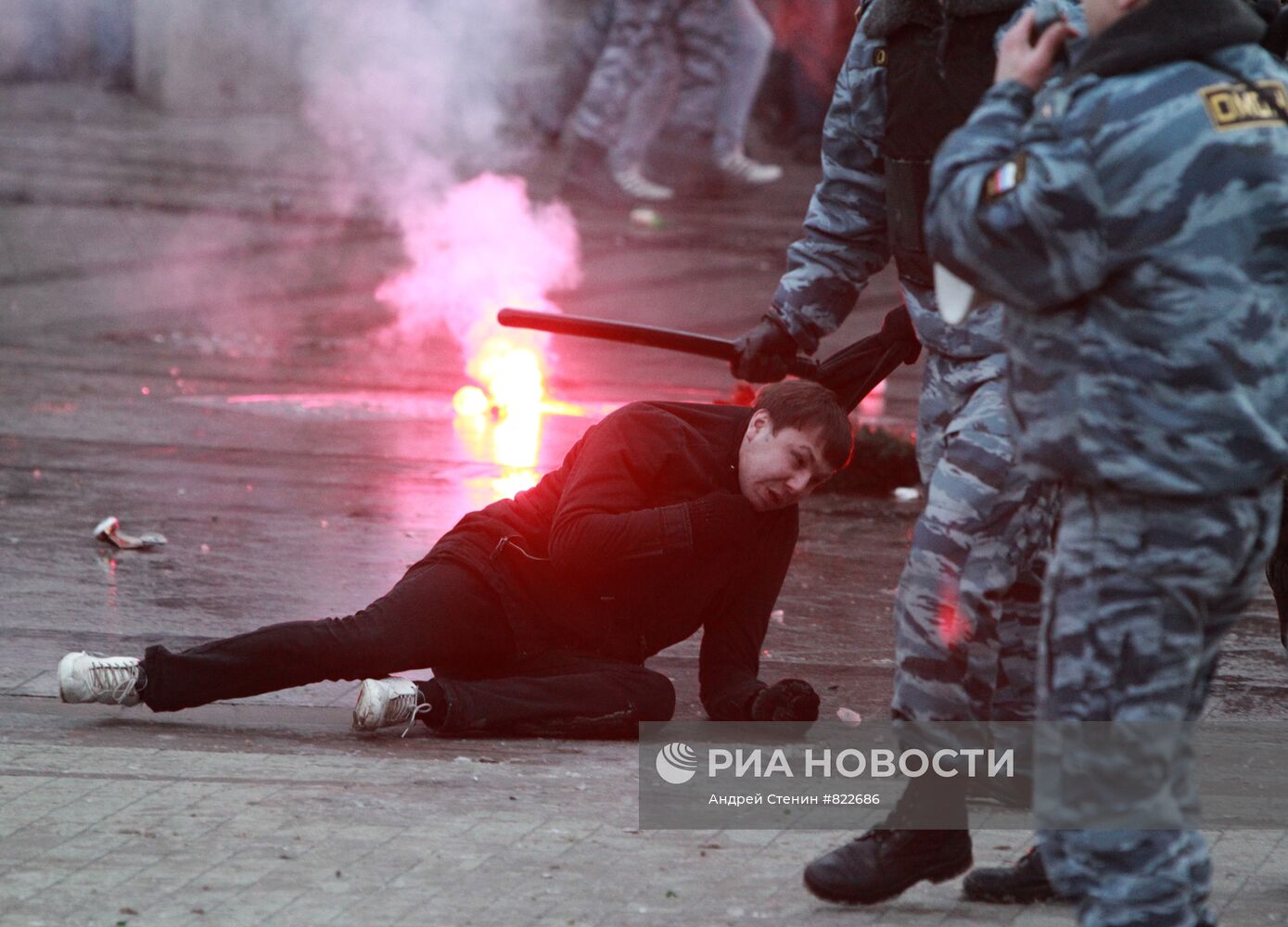 Акция на Манежной площади в память об убитом Егоре Свиридове