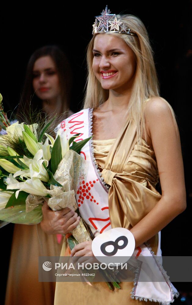 победительница конкурса "Мисс Красноярск 2010" Эльвира Гимадеева