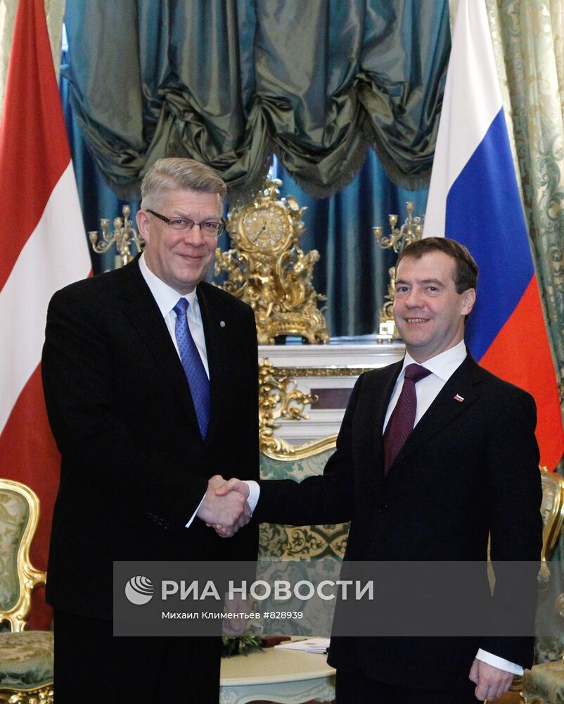 Официальный визит президента Латвии в Россию